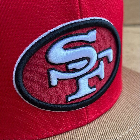 MITCHELL & NESS SAN FRANCISCO 49ER’S FAITHFUL TO BAY TEAM ORIGINS SNAPBACK HAT - Picture 2 of 5